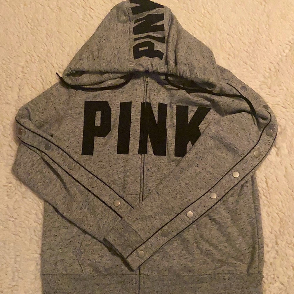 Pink zipped hoodie